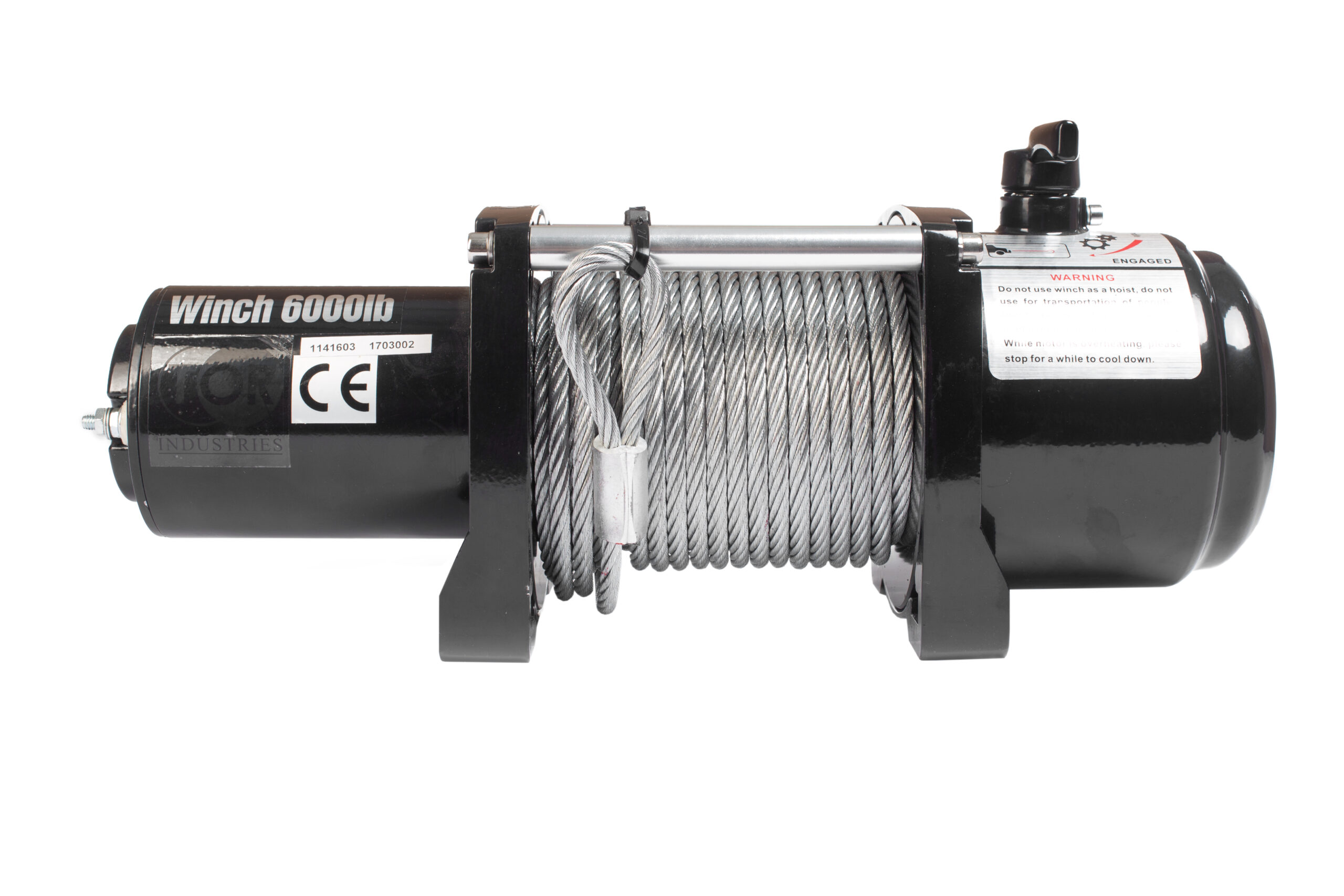 ЛЕБЕДКА (2948 КГ/20 М) АВТОМОБИЛЬНАЯ TOR 12 V P6000