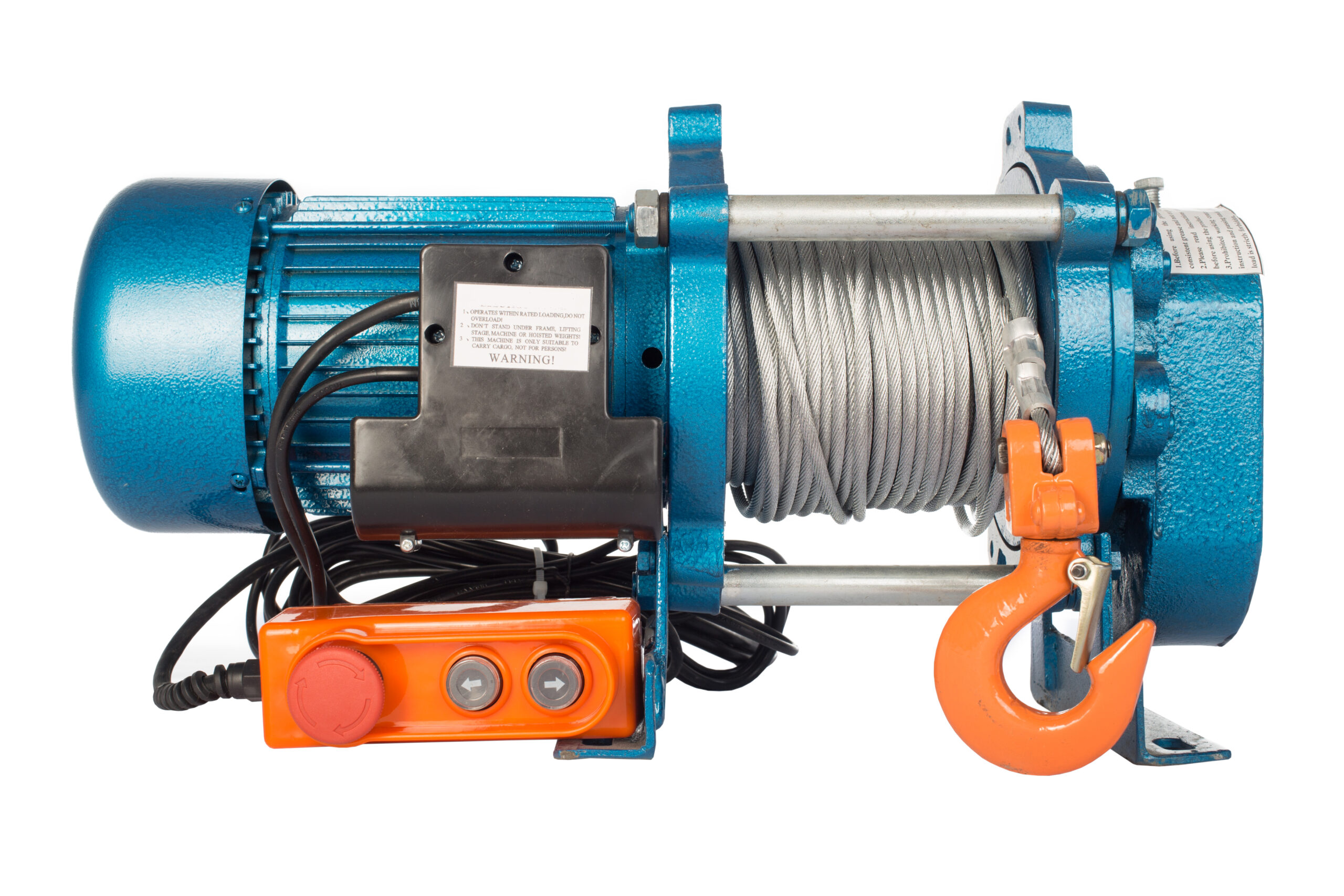 ЛЕБЕДКА TOR CD-1000-A (KCD-1000 KG, 380 В) С КАНАТОМ 100 М